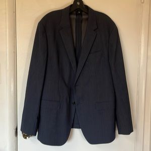 Banana Republic 46R Navy Blue 2 Button smart weight Performance Wool Sports Coat